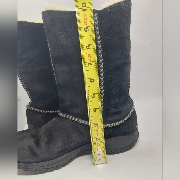 Merrell Encore Stitch High Boots Shearling Lined Black Suede Womens Sz 7 J66194 - Picture 14 of 14